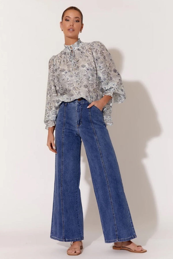 Sandra Longsleeve Print Top