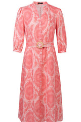 GDS Abyss Long Linen Dress - Pink