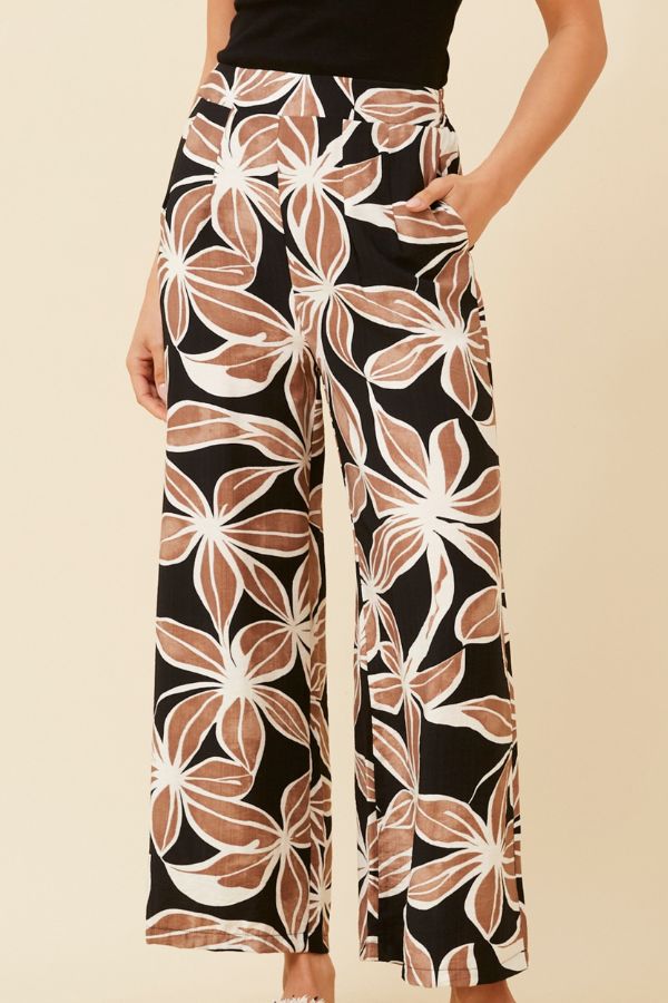 Sarina Leaf Print Pants