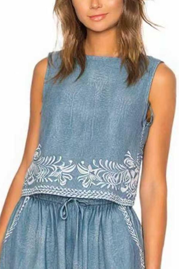 Allegra Top Denim Colour