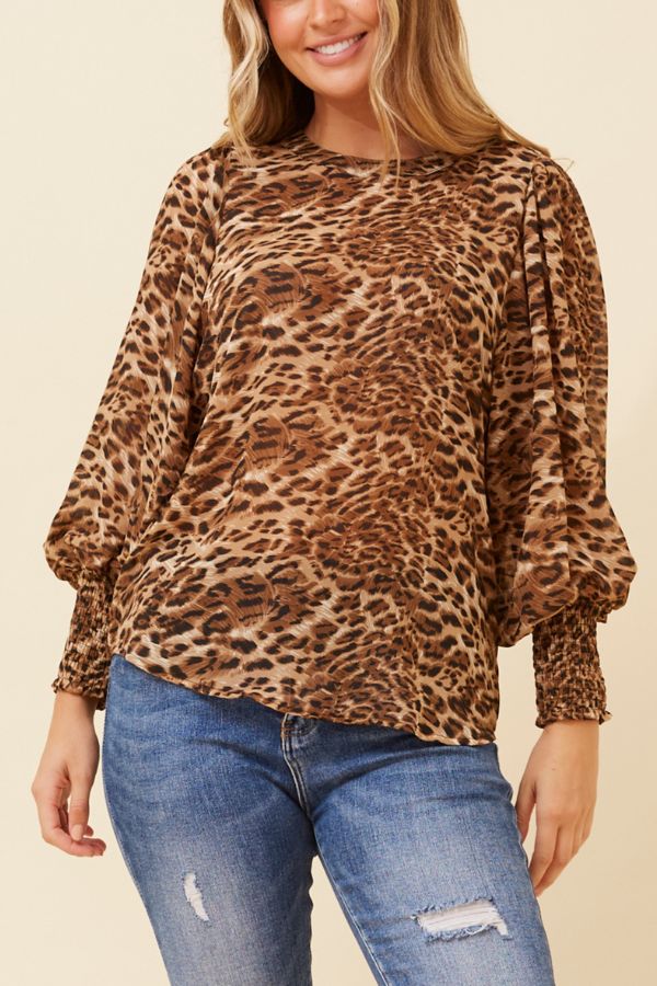 Harlow Leopard Print Blouse
