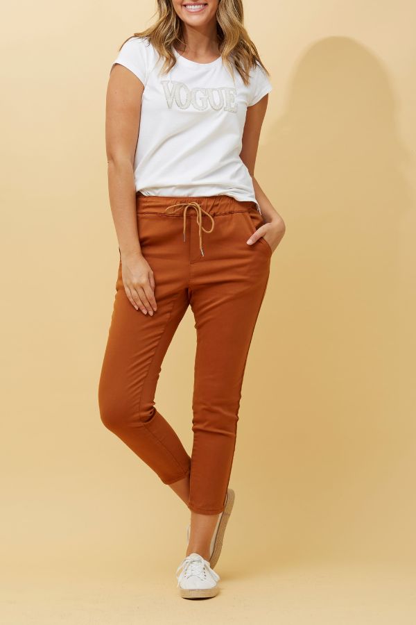 Silvia Jogger Pant - Burnt Orange
