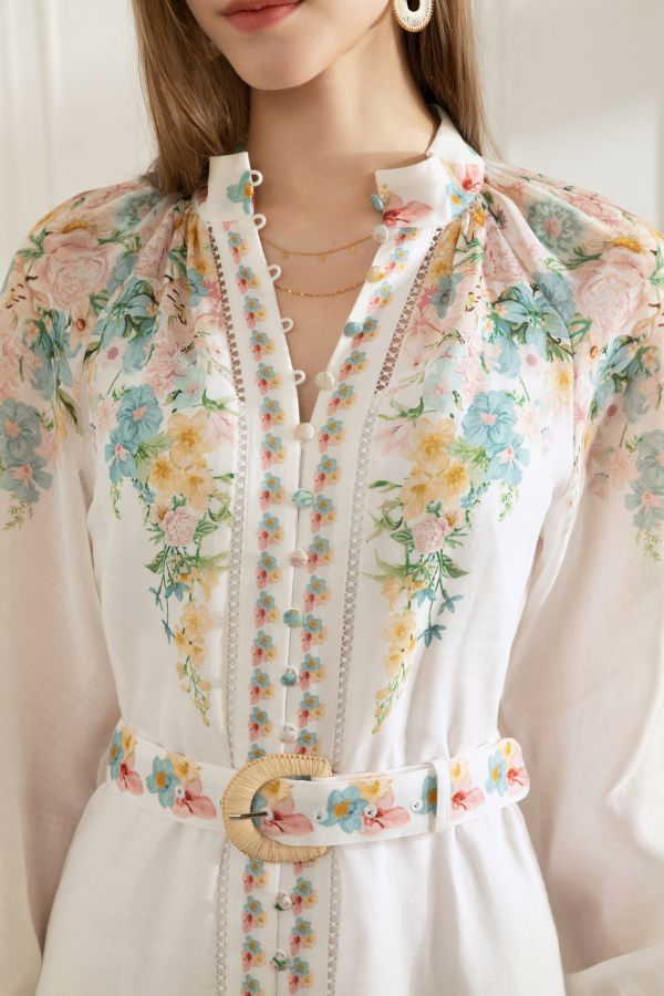 Celeste Long Sleeve Dress - Mint