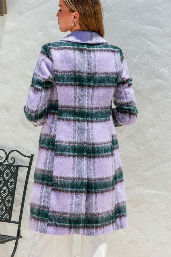 Sage Winter Coat - Purple & Green