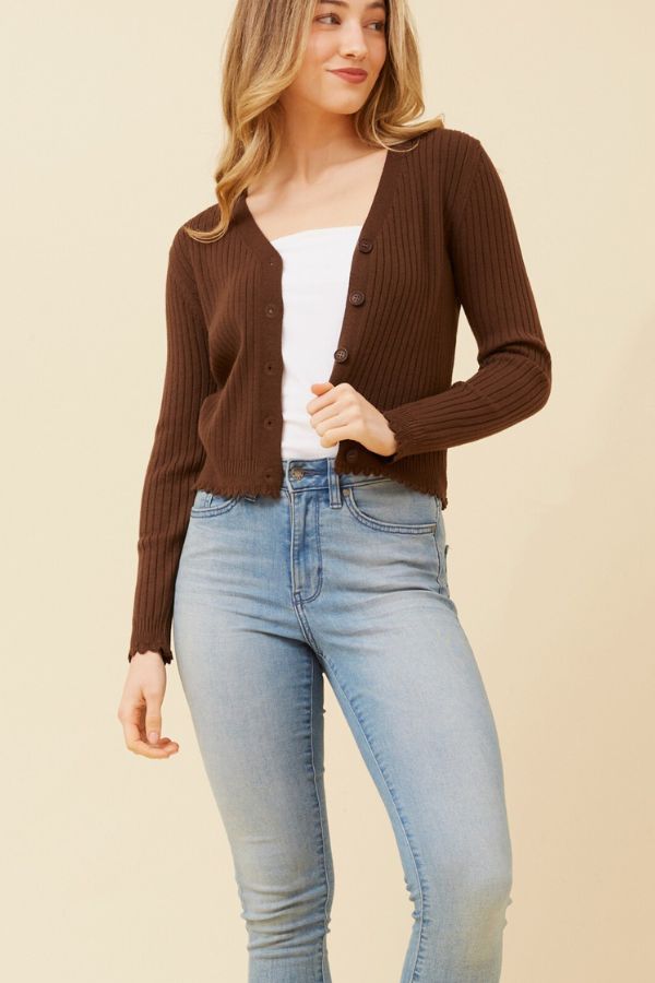 Pippa Cardigan - Chocolate