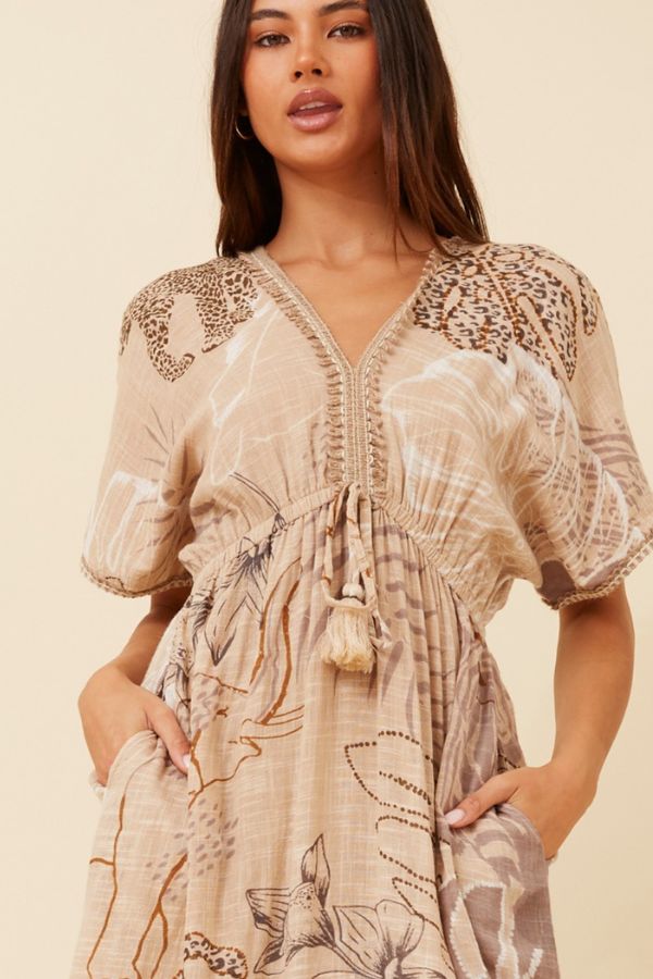 Isla Botanical Print Dress