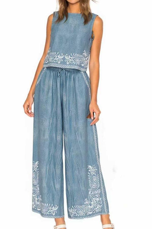 Allegra Top Denim Colour