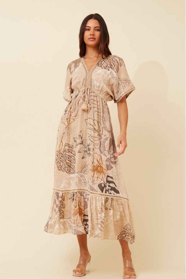 Isla Botanical Print Dress