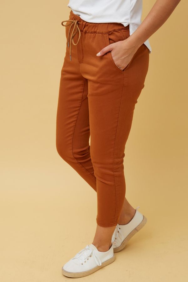 Silvia Jogger Pant - Burnt Orange