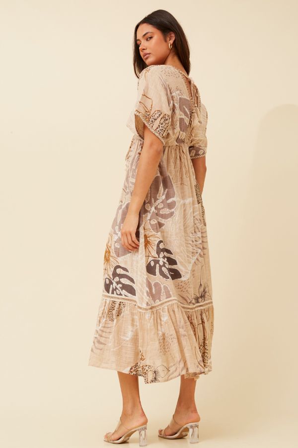 Isla Botanical Print Dress