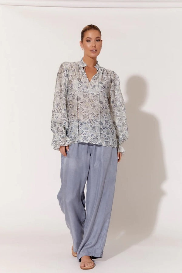 Sandra Longsleeve Print Top