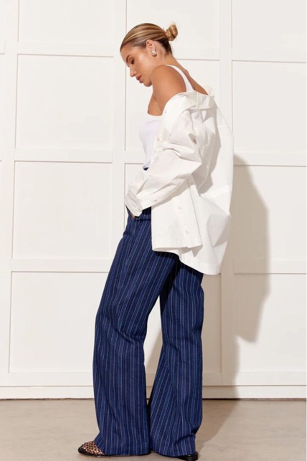 Stevie Stripe Denim Pant