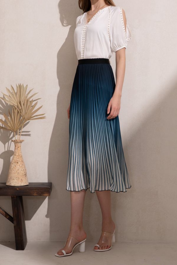 Vivienne Skirt - Navy Blue Ombre