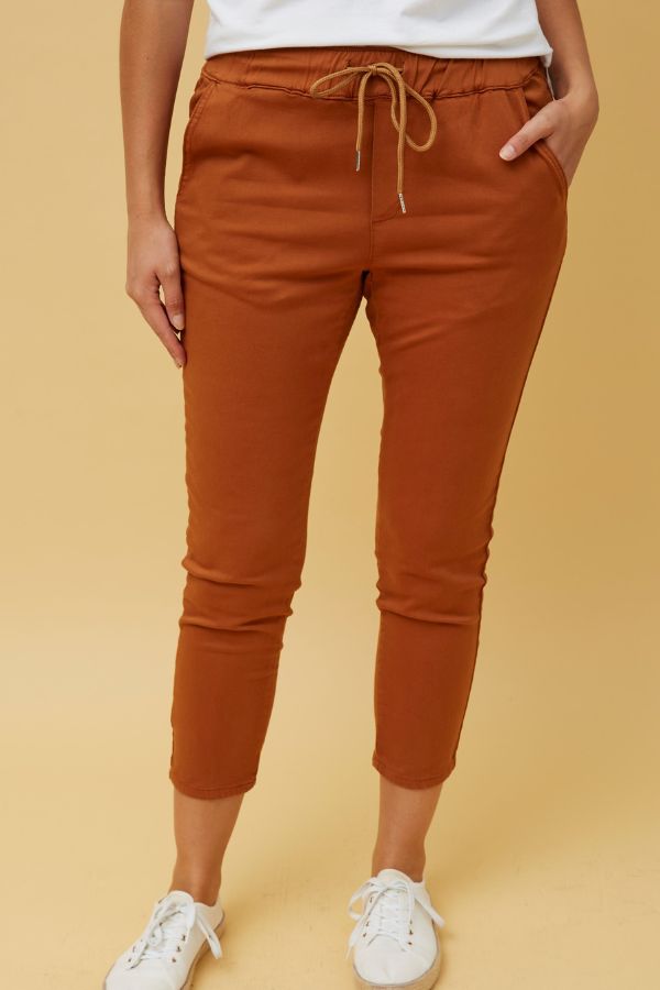Silvia Jogger Pant - Burnt Orange