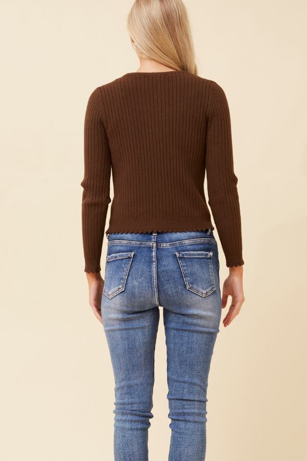 Pippa Cardigan - Chocolate