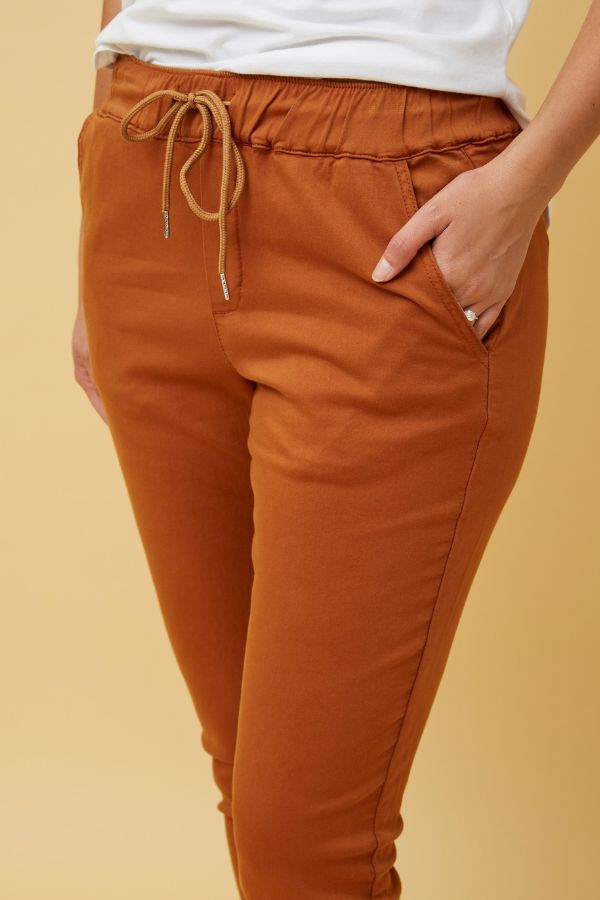 Silvia Jogger Pant - Burnt Orange