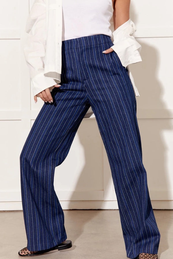Stevie Stripe Denim Pant