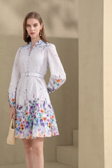 GDS Dakota Linen Dress - Lilac