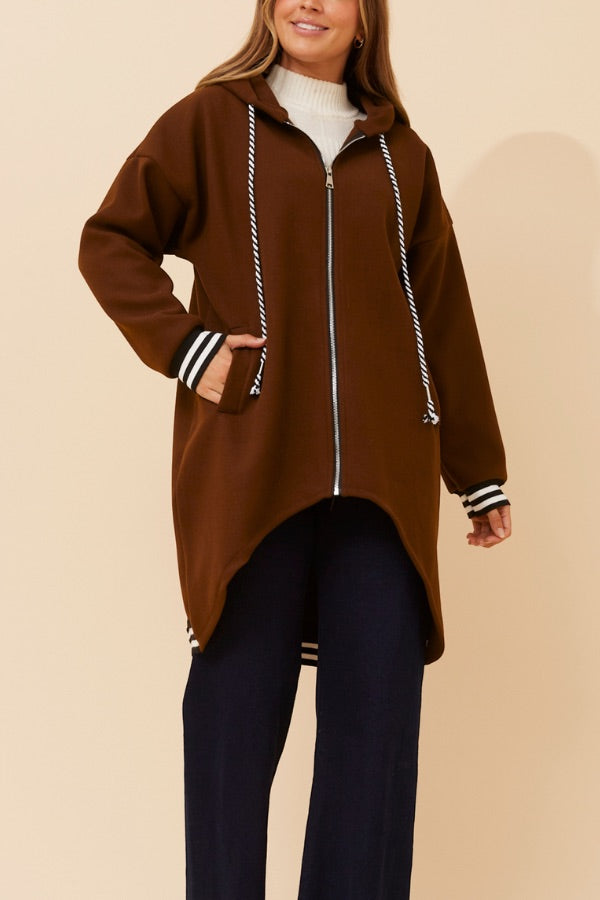 Stella Jacket - Chocolate Colour