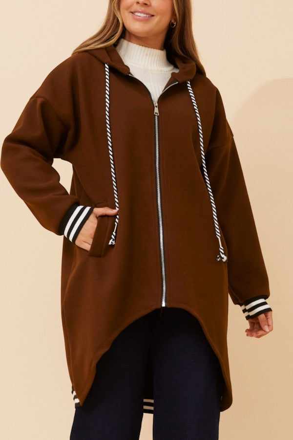 Stella Jacket - Chocolate Colour