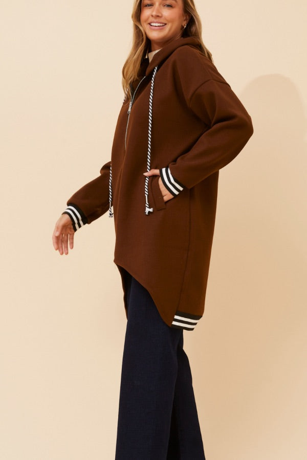 Stella Jacket - Chocolate Colour