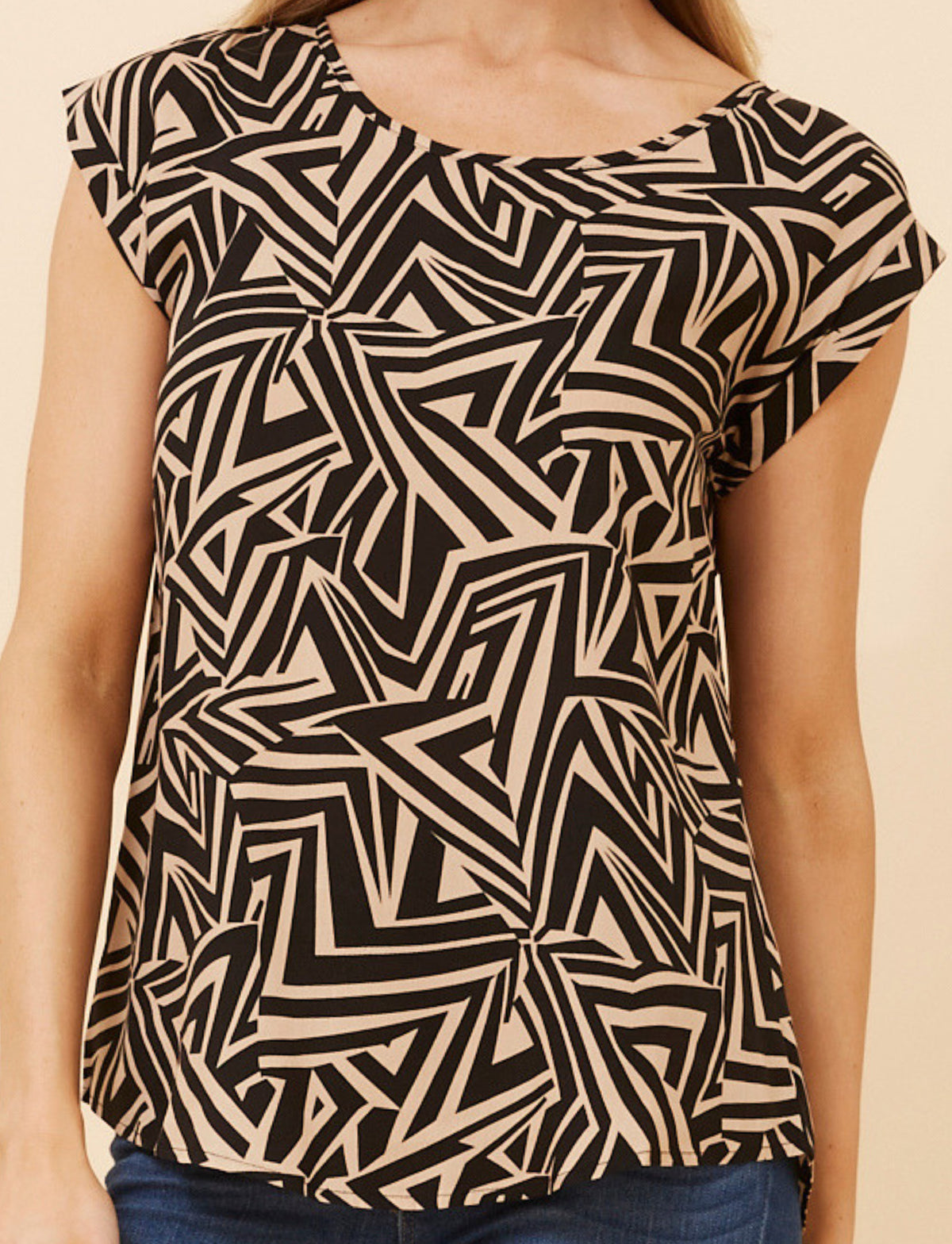 Caitlin Aztec top
