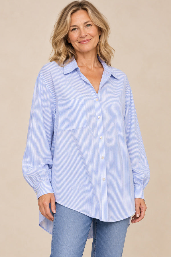 Charlotte Shirt – blonde model aged 55, view 1
