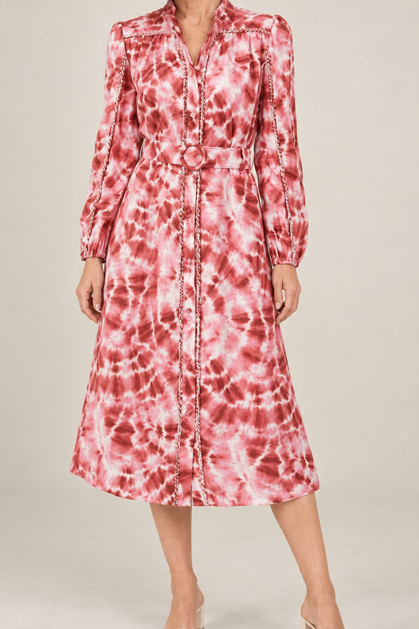 Lorena Dress Rose – short red-haired model aged 55, view 3