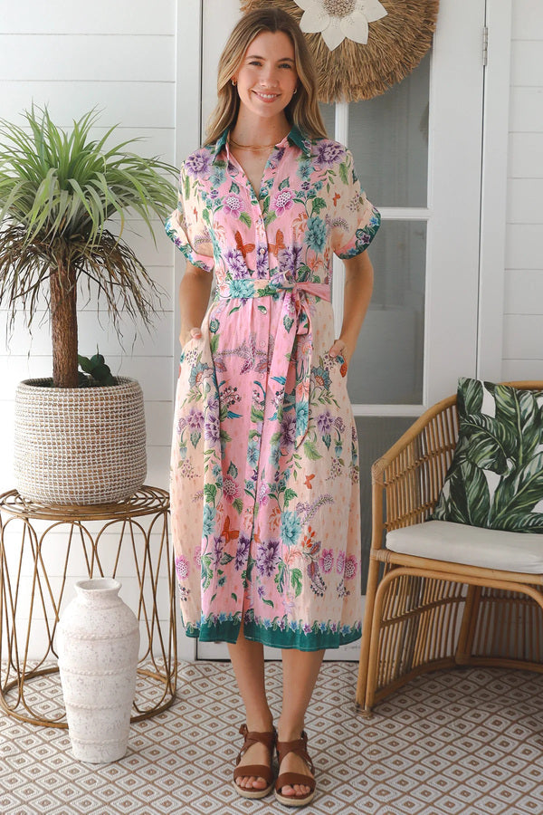 Priscilla in Pink dress – view 1