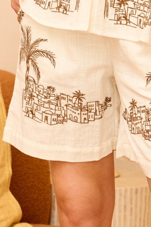 Sahara Desert Shorts – left motif