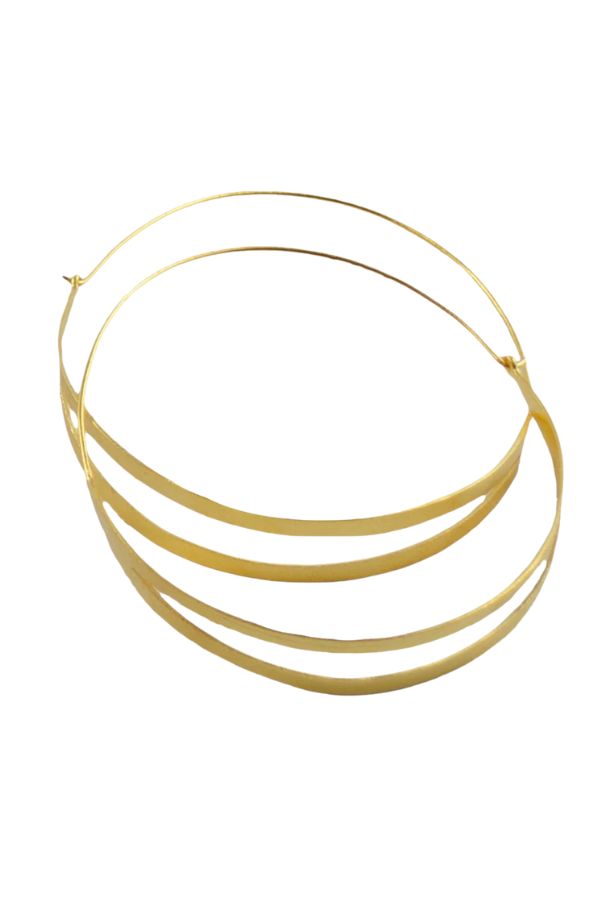 Oliva Split Hoop Earrings - Large