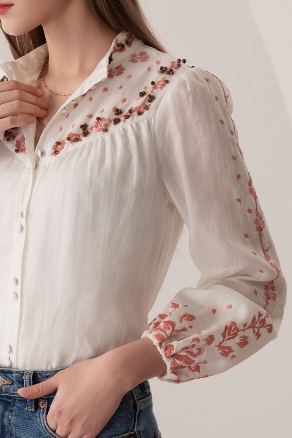 Alienor Linen Shirt - Cream