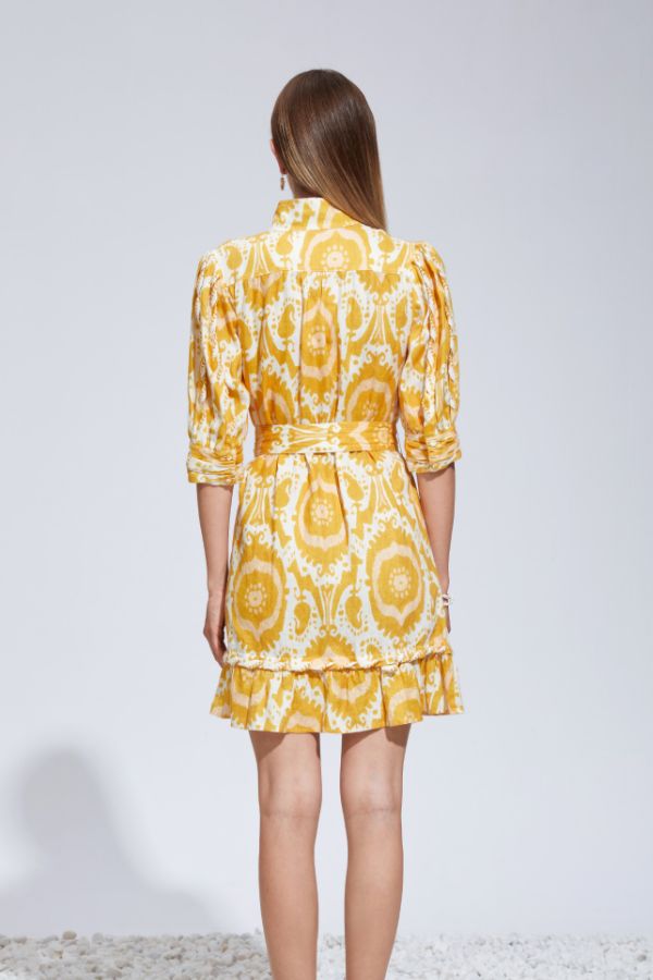 Abyss Mini Dress - Mustard/Yellow