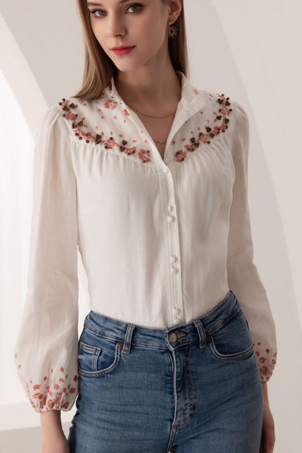 Alienor Linen Shirt - Cream