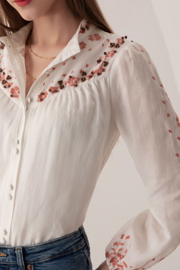 Alienor Linen Shirt - Cream