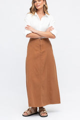 Lola Cotton Full Lenght Denim Skirt