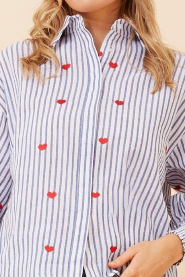 Carolyn Heart Shirt - 100% Cotton