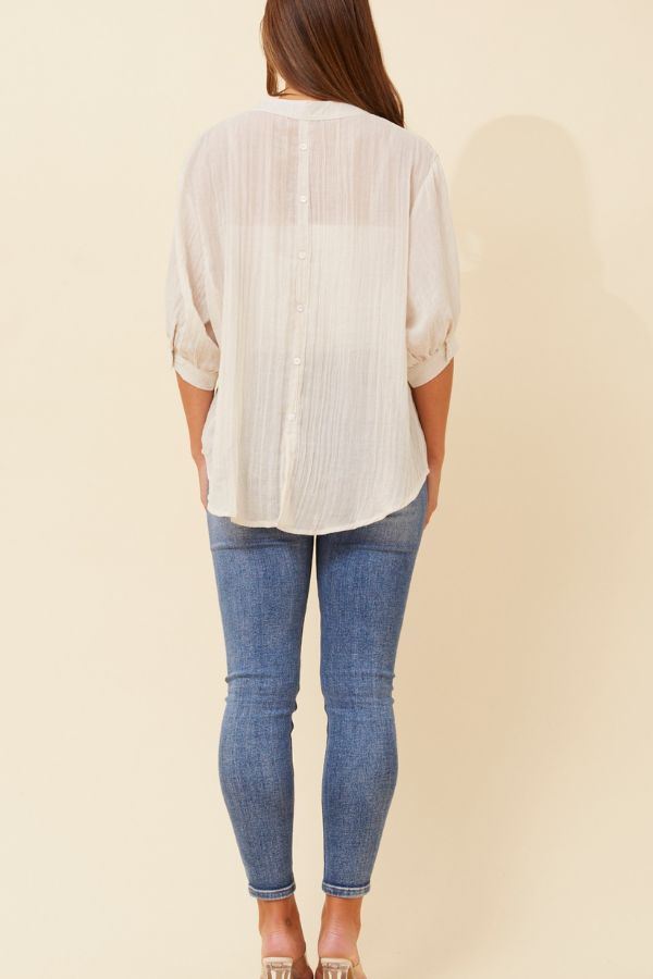 Sandra Shirt - Beige