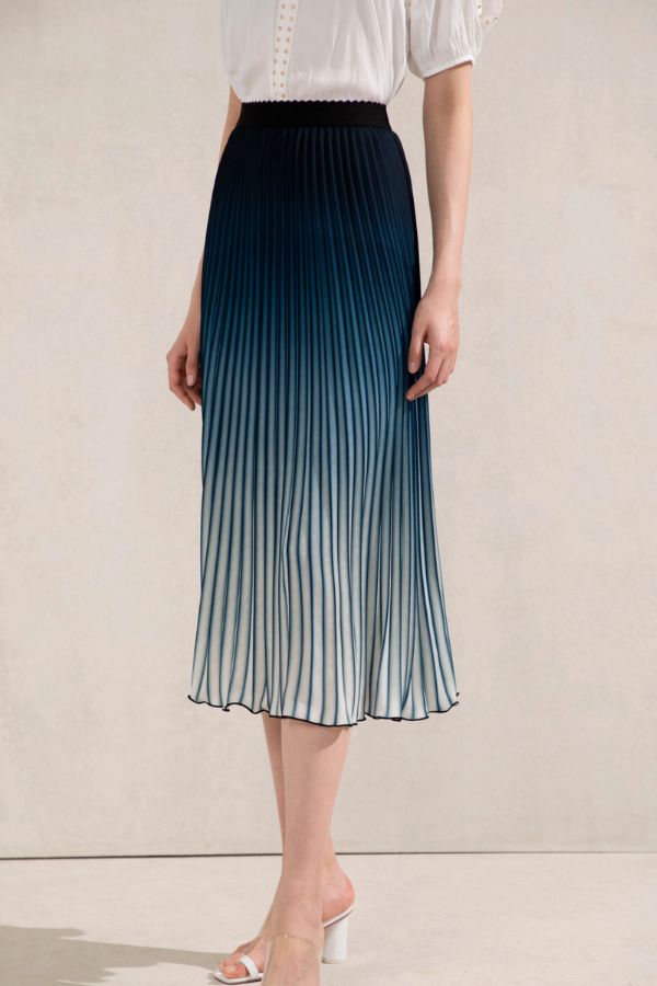 Vivienne Skirt - Navy Blue Ombre