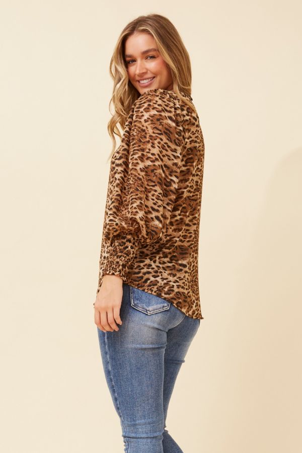 Harlow Leopard Print Blouse