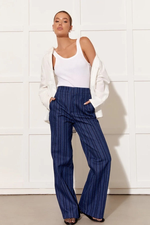 Stevie Stripe Denim Pant