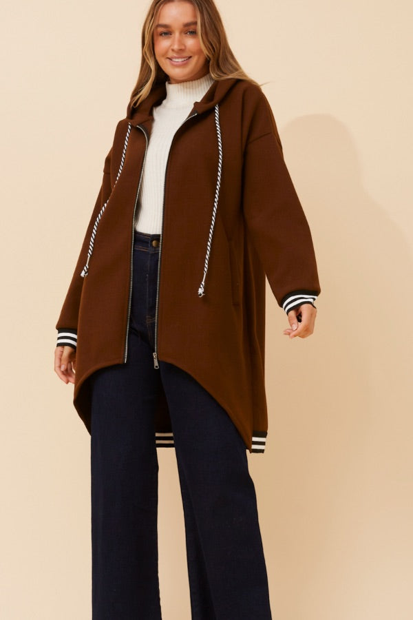 Stella Jacket - Chocolate Colour