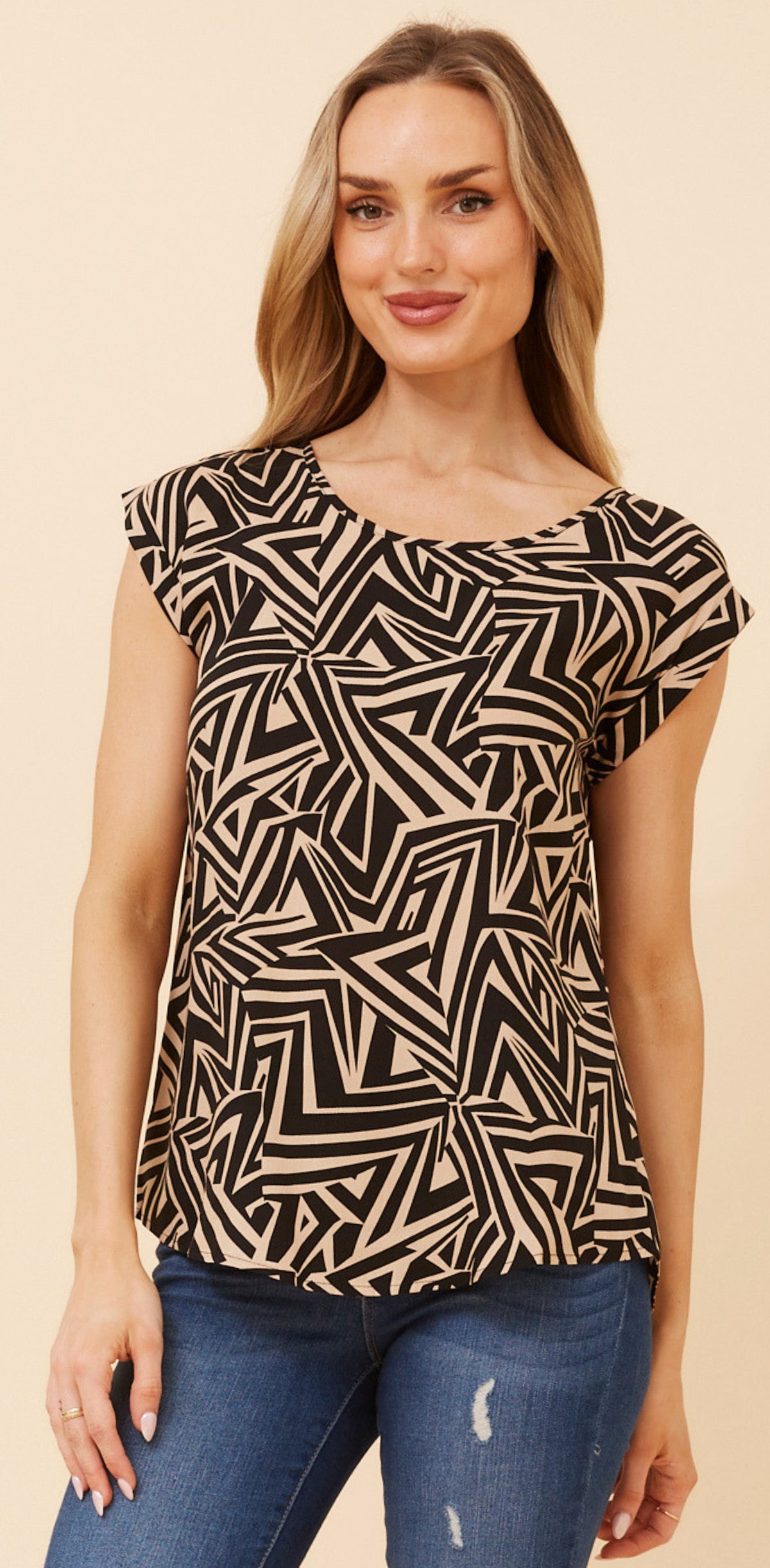 Caitlin Aztec  top