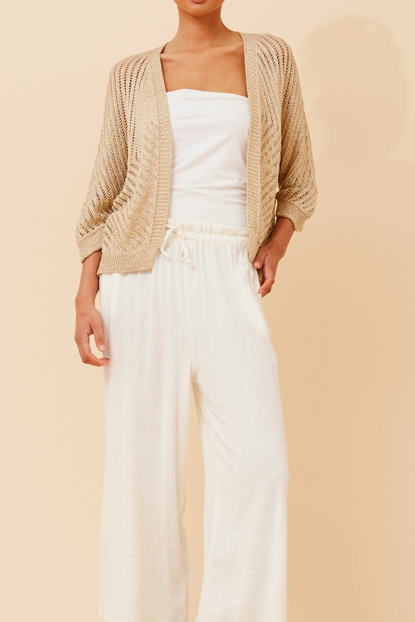 Savanna Gold Knit Jacket – product photo 2