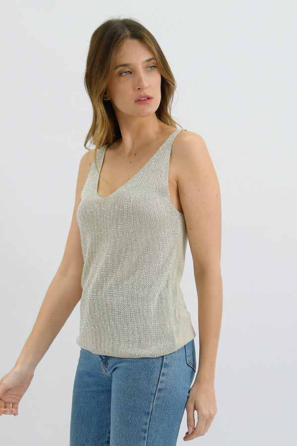 Sienna Sparkle Knit Top – side