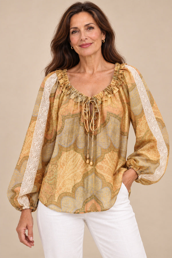 Stella Shirt – brunette model, view 2