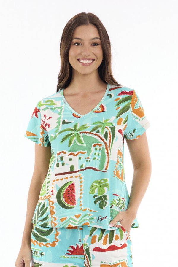 Summer Holiday T-shirt – top portrait